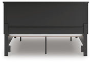Lanolee California King Panel Storage Bed, Dresser and Nightstand in Black - PKG023925