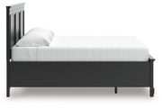 Lanolee King Panel Storage Bed and Dresser in Black - PKG023917