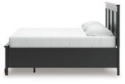 Lanolee King Panel Storage Bed and Dresser in Black - PKG023917