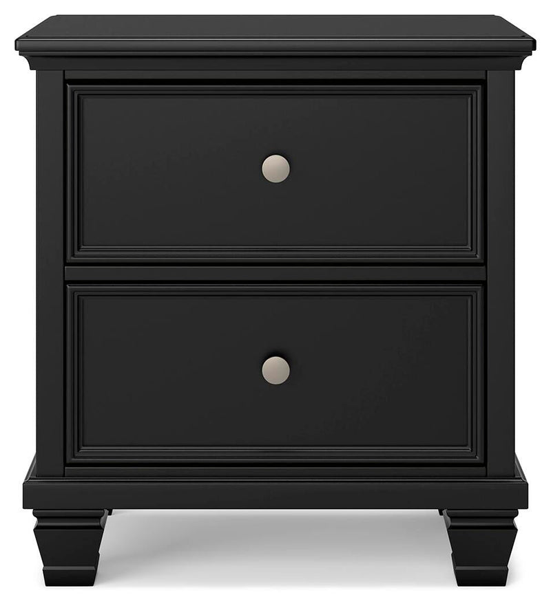 Lanolee King Panel Storage Bed, Dresser and Nightstand in Black - PKG023920