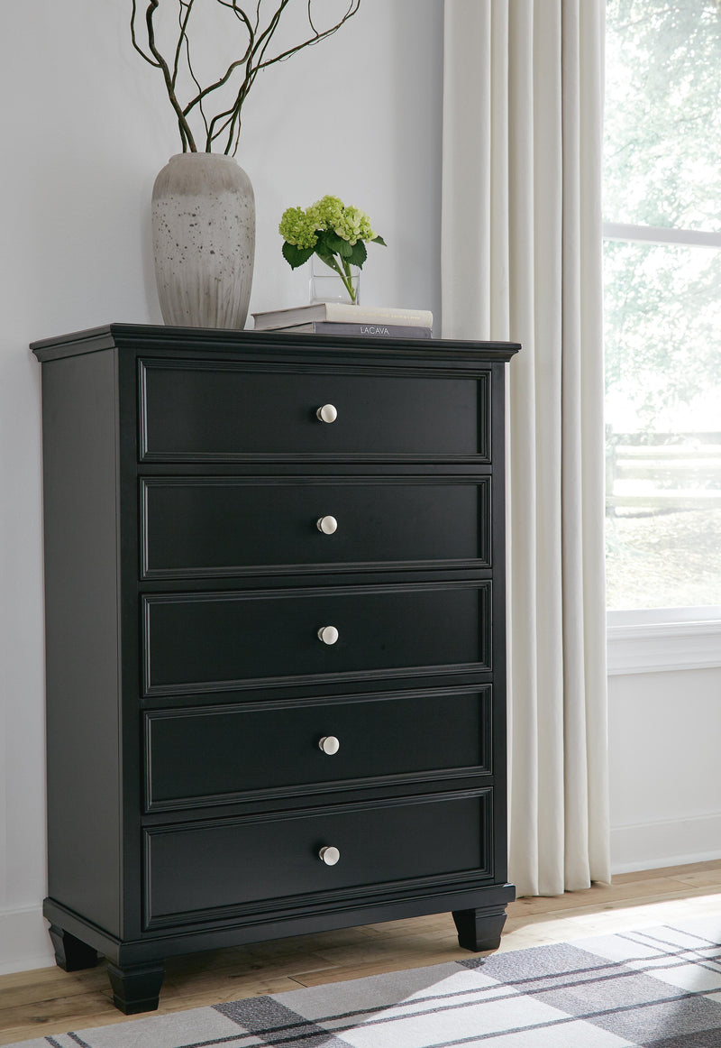 Lanolee Twin Panel Bed and Chest - B687B30