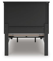 Lanolee Twin Panel Storage Bed and Dresser in Black - PKG023902