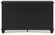 Lanolee Twin Panel Storage Bed, Dresser and Nightstand in Black - PKG023905