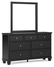 Lanolee Twin Panel Storage Bed, Dresser, Mirror and Nightstand in Black - PKG023904