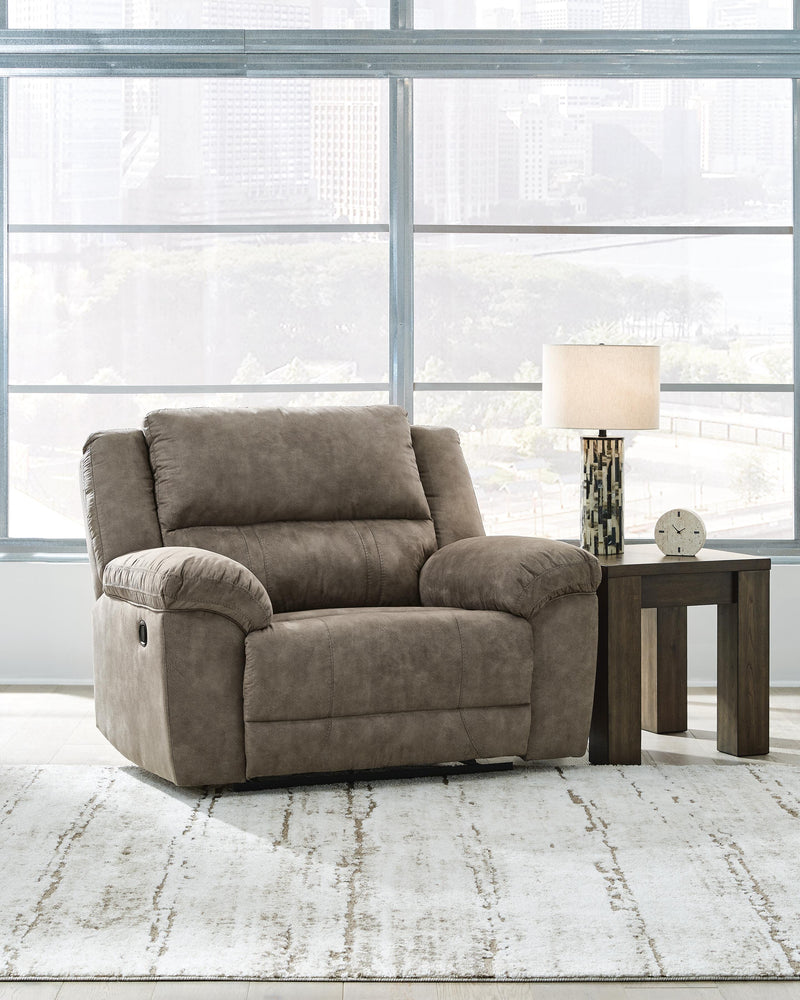 Laresview Fossil Reclining Sofa and Oversized Recliner - 37203U3