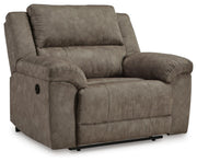 Laresview Fossil Reclining Sofa and Oversized Recliner - 37203U3