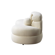 Larissa Ivory Boucle Loveseat - DMV FurnitureLoveseat