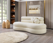 Larissa Ivory Boucle Loveseat - DMV FurnitureLoveseat