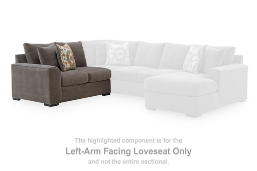 Larson Levee Espresso Left-Arm Facing Loveseat - PC8620555