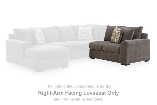 Larson Levee Espresso Right-Arm Facing Loveseat - PC8620556