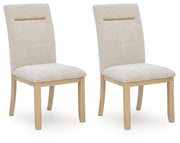Lasinger Light Brown Dining Chair, Set of 2 - PCD852-01
