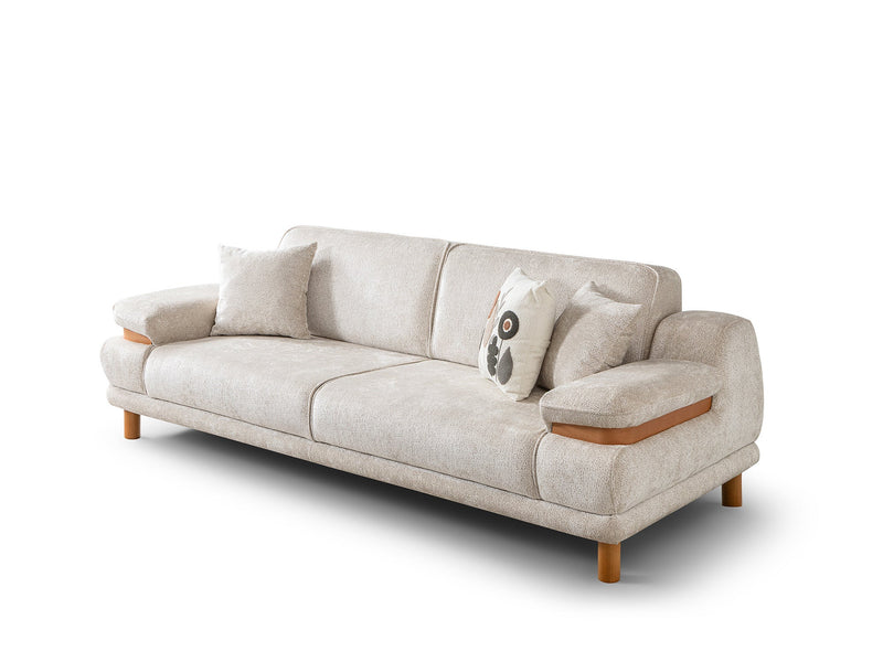 Latte Convertible Loveseat in Cream - 200-ST-LAT-HENRY06-2