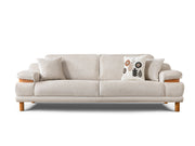 Latte Convertible Loveseat in Cream - 200-ST-LAT-HENRY06-2