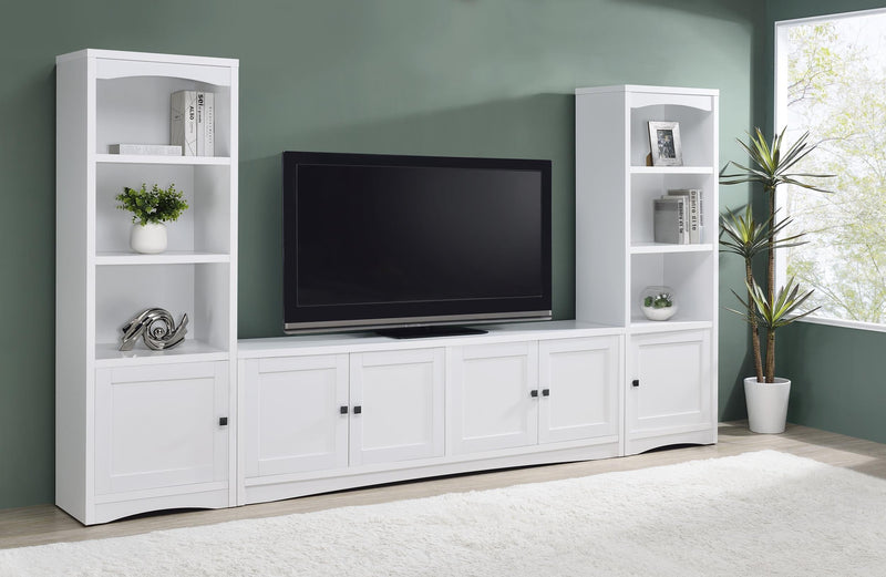 Laughlin 3-piece Entertainment Center TV Stand White - 724113-SET