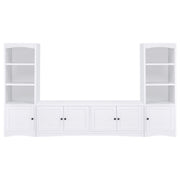 Laughlin 3-piece Entertainment Center TV Stand White - 724113-SET
