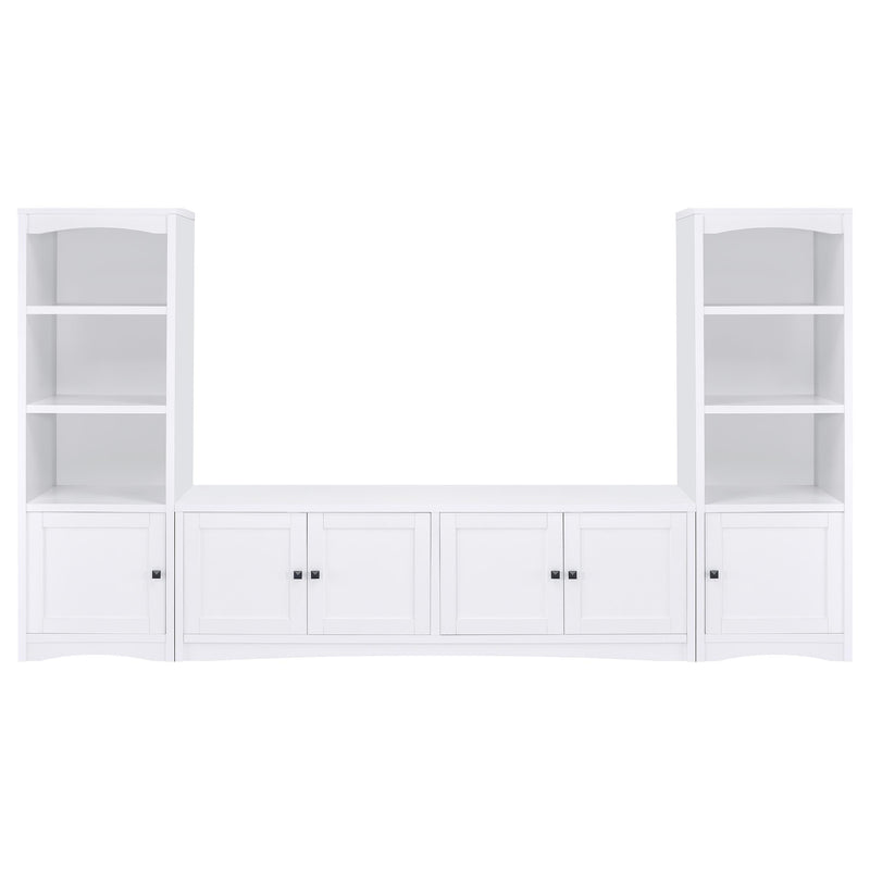 Laughlin 3-piece Entertainment Center TV Stand White - 724113-SET