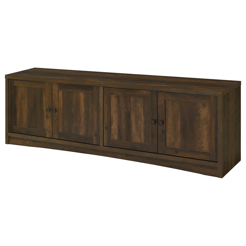 Laughlin 4-door Engineered Wood 78-inch TV Stand Dark Pine - 724123