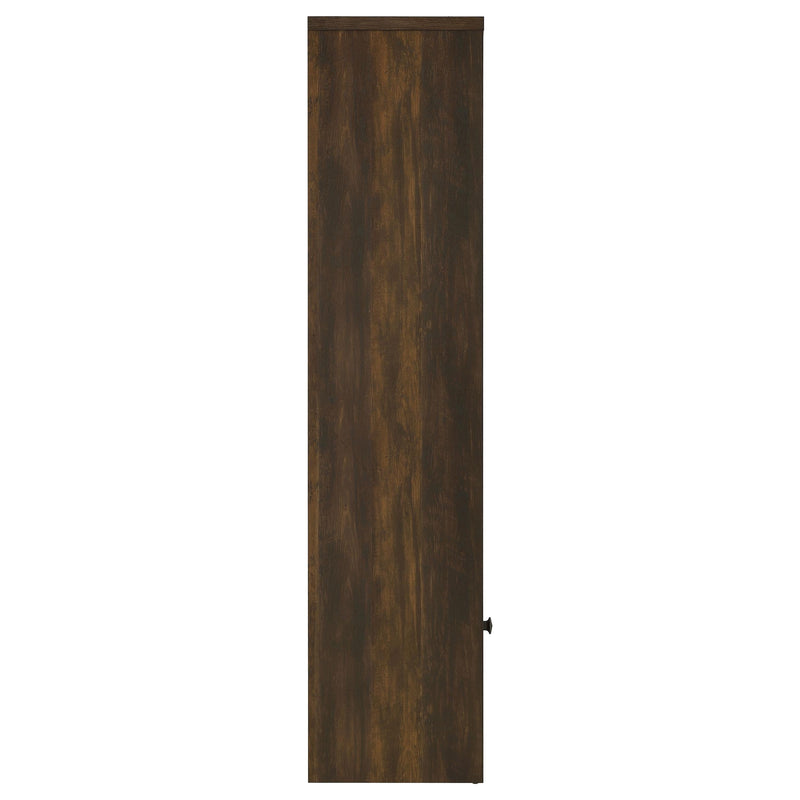 Laughlin 4-shelf Engineered Wood Media Tower Dark Pine - 724124