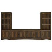Laughlin 4-shelf Engineered Wood Media Tower Dark Pine - 724124