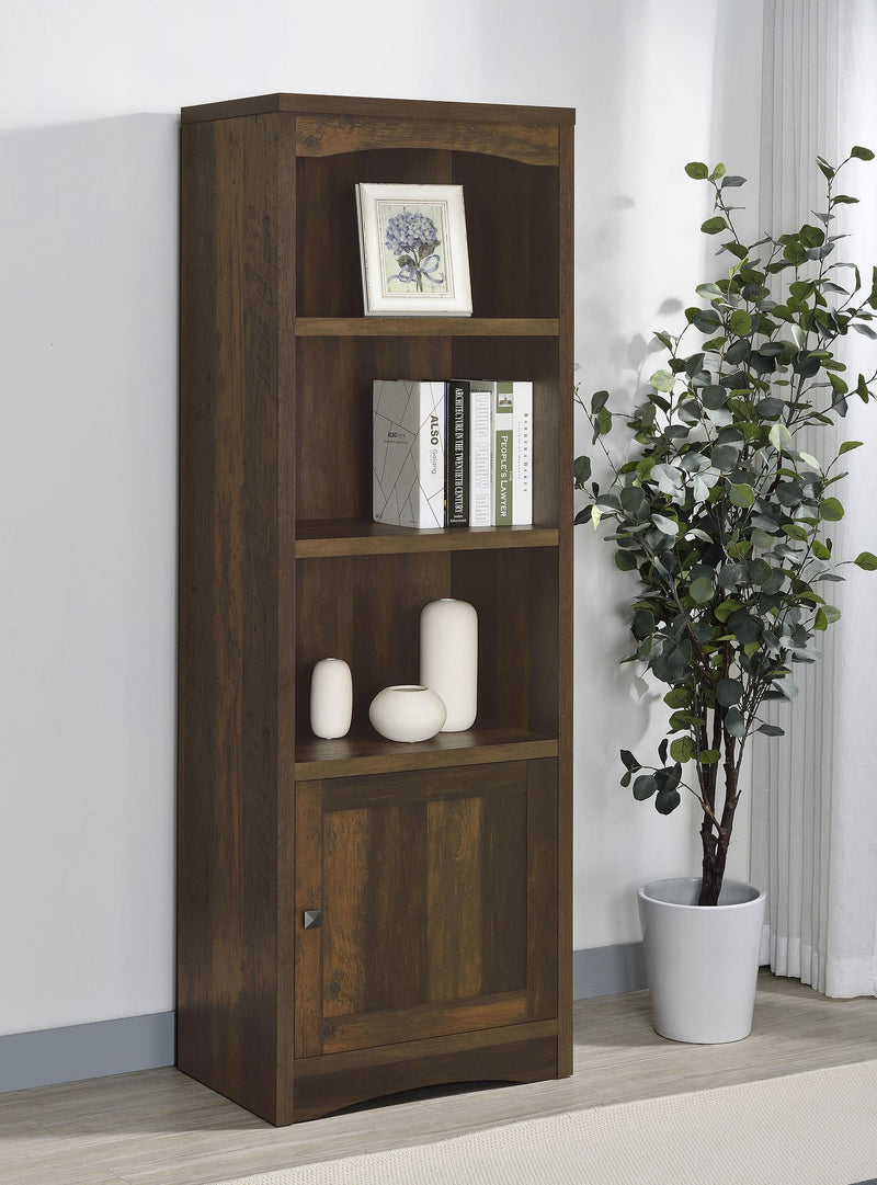 Laughlin 4-shelf Engineered Wood Media Tower Dark Pine - 724124