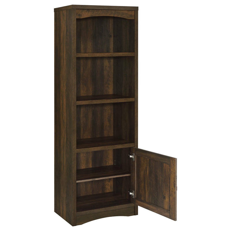 Laughlin 4-shelf Engineered Wood Media Tower Dark Pine - 724124