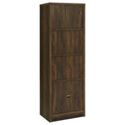 Laughlin 4-shelf Engineered Wood Media Tower Dark Pine - 724124