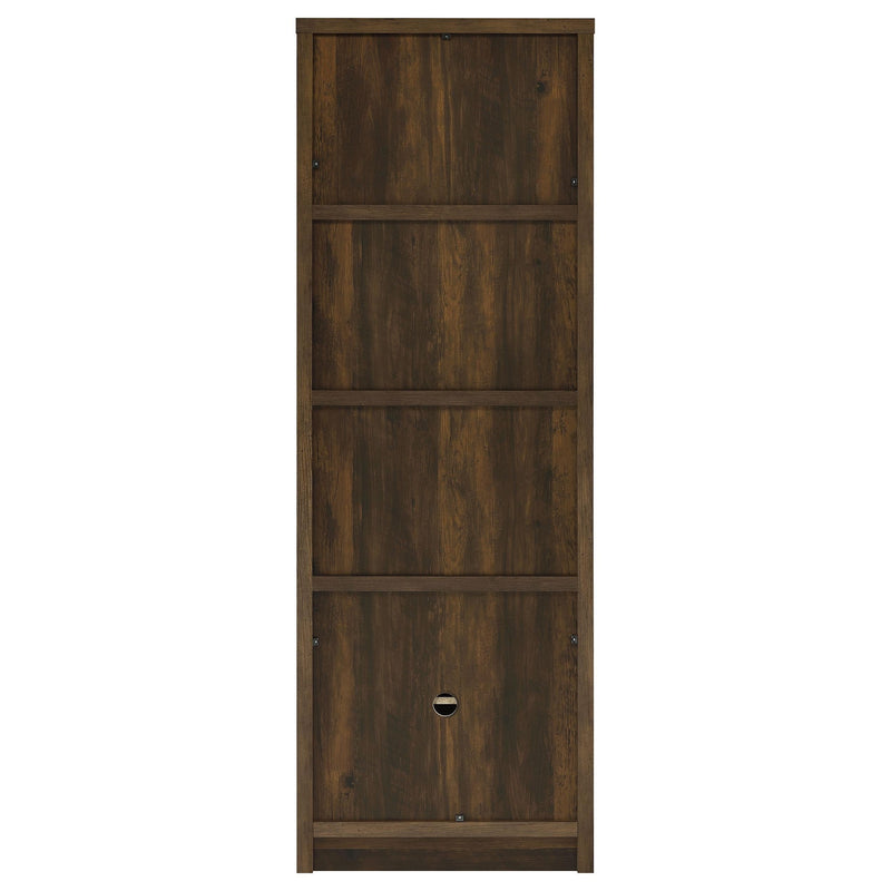 Laughlin 4-shelf Engineered Wood Media Tower Dark Pine - 724124
