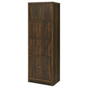 Laughlin 4-shelf Engineered Wood Media Tower Dark Pine - 724124