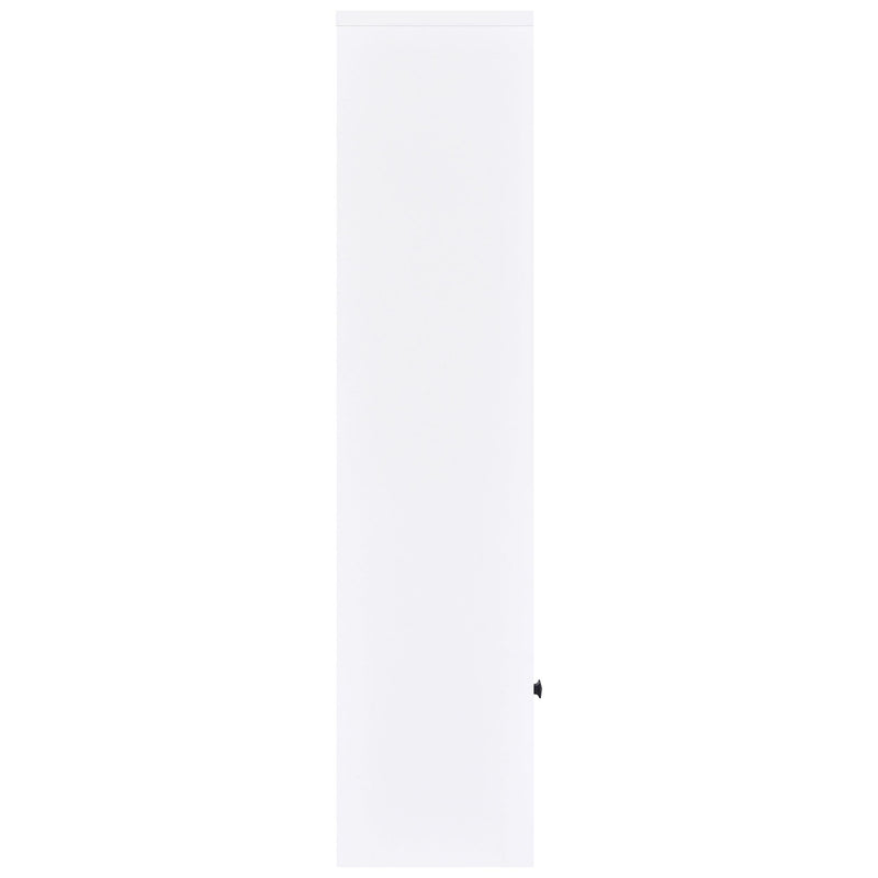 Laughlin 4-shelf Engineered Wood Media Tower White - 724114