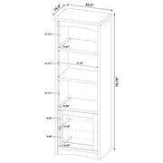 Laughlin 4-shelf Engineered Wood Media Tower White - 724114