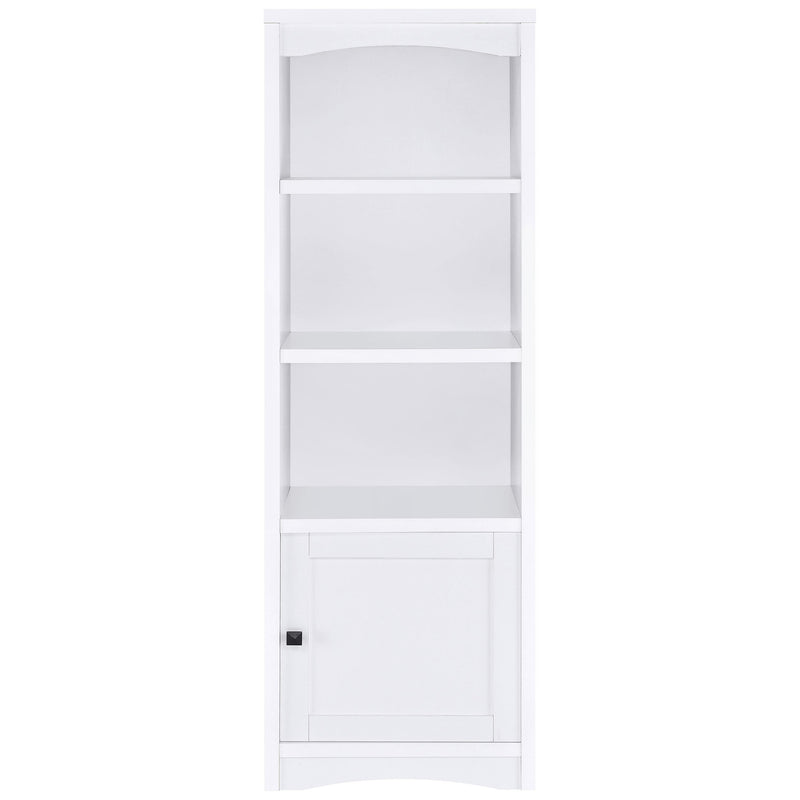 Laughlin 4-shelf Engineered Wood Media Tower White - 724114