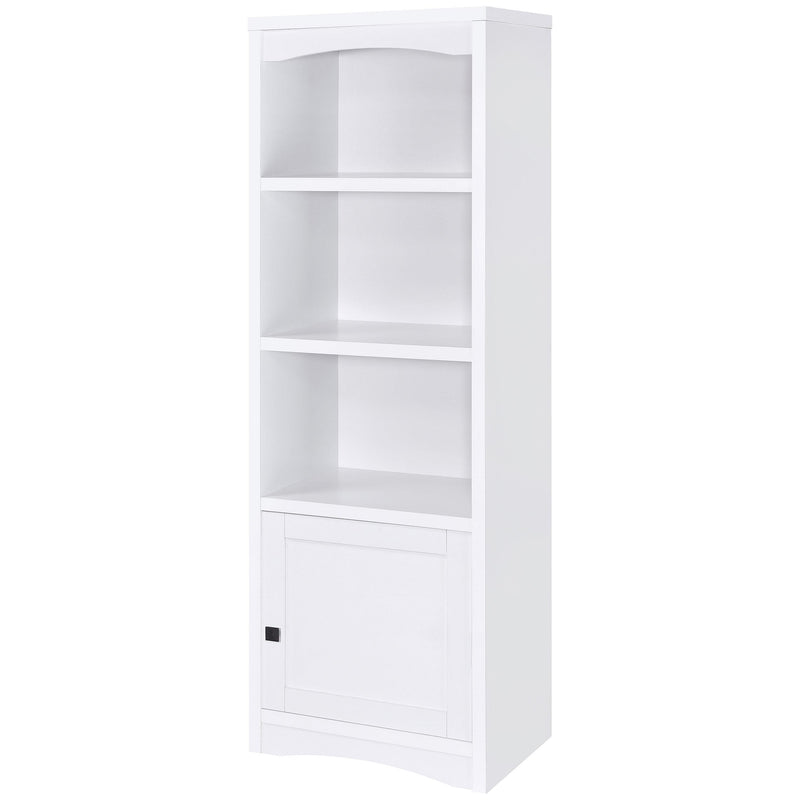 Laughlin 4-shelf Engineered Wood Media Tower White - 724114