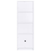 Laughlin 4-shelf Engineered Wood Media Tower White - 724114