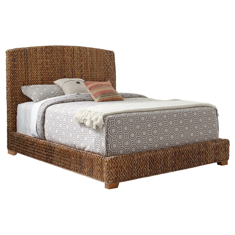 Laughton Banana Leaf California King Panel Bed Amber - 300501KW
