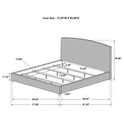 Laughton Banana Leaf California King Panel Bed Amber - 300501KW