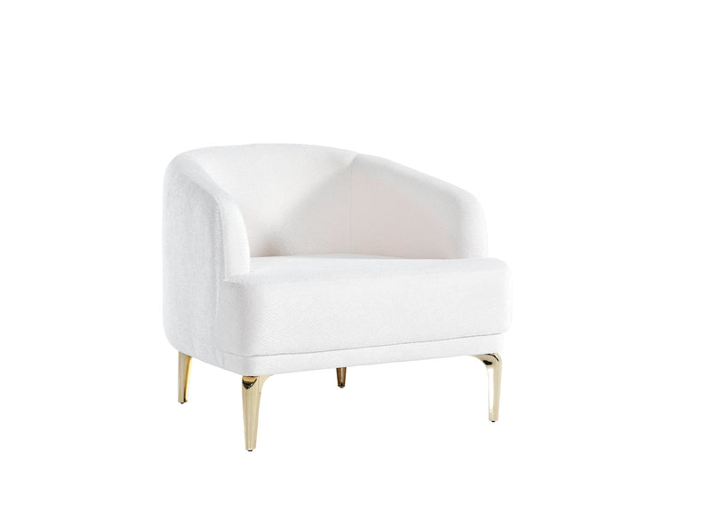 Laura 3-pieces (Sofa & Loveseat & Chair) Livingroom in Cream - 200-ELIF-LAU-A611-321