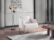 Laura Chair in White - 200-ELIF-LAU-A610-B