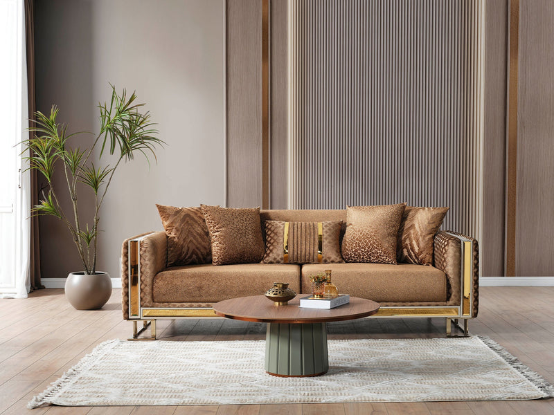 Laura Convertible Sofa in Brown - 200-ELIF-LAU-A612-3
