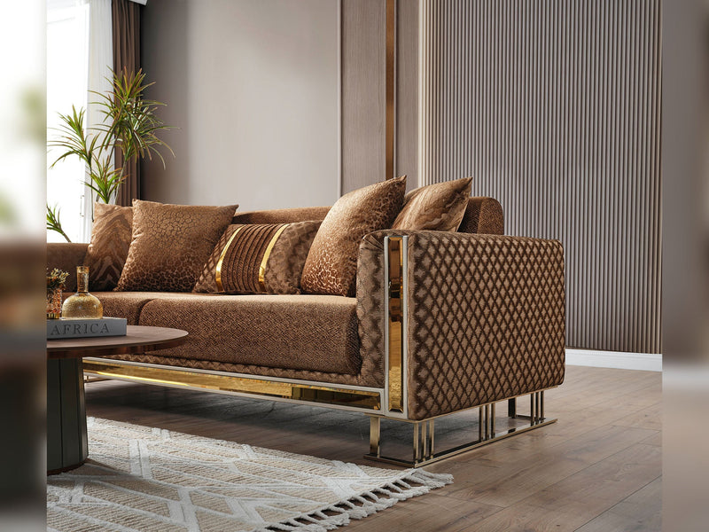 Laura Convertible Sofa in Brown - 200-ELIF-LAU-A612-3