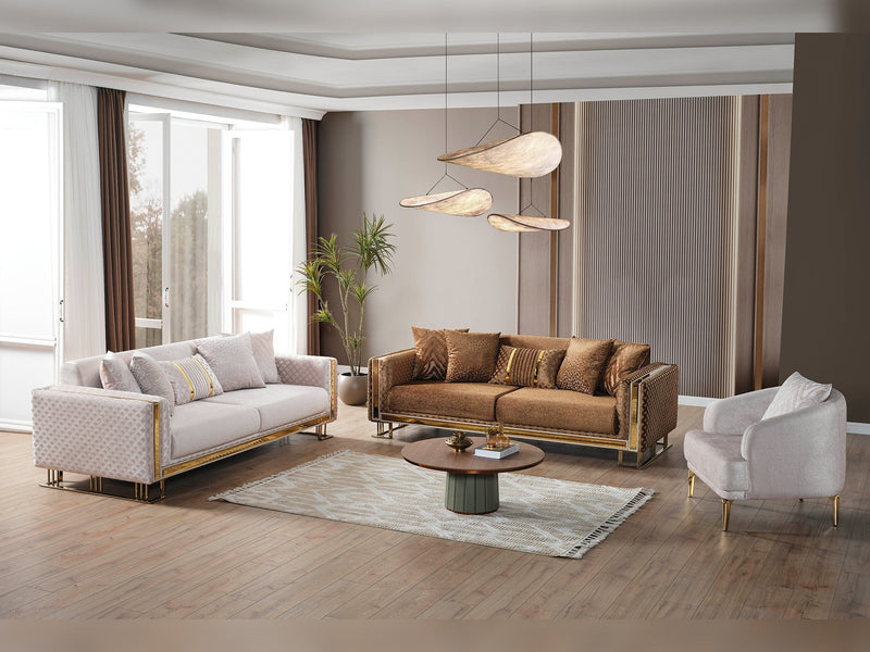 Laura Convertible Sofa in Brown - 200-ELIF-LAU-A612-3