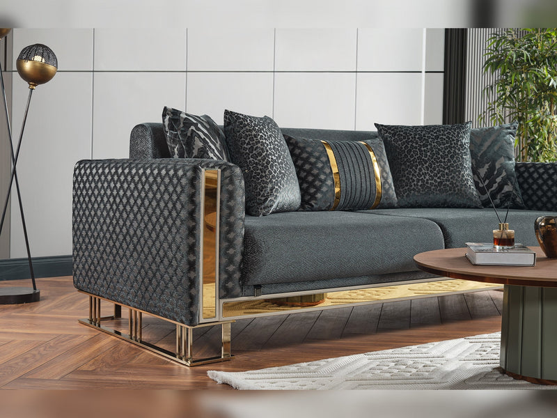 Laura Convertible Sofa in Brown - 200-ELIF-LAU-A612-3