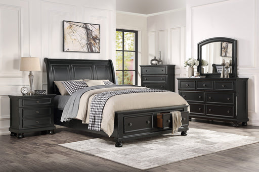 Laurelin Black Sleigh Storage Platform Bedroom Set - DMV FurnitureBedroom Set