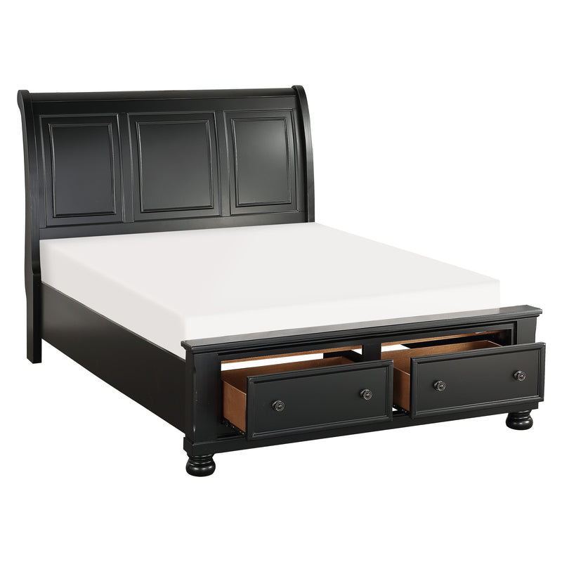 Laurelin Black Sleigh Storage Platform Bedroom Set - DMV FurnitureBedroom Set