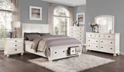 Laurelin White Sleigh Storage Platform Bedroom Set - DMV FurnitureBedroom Set