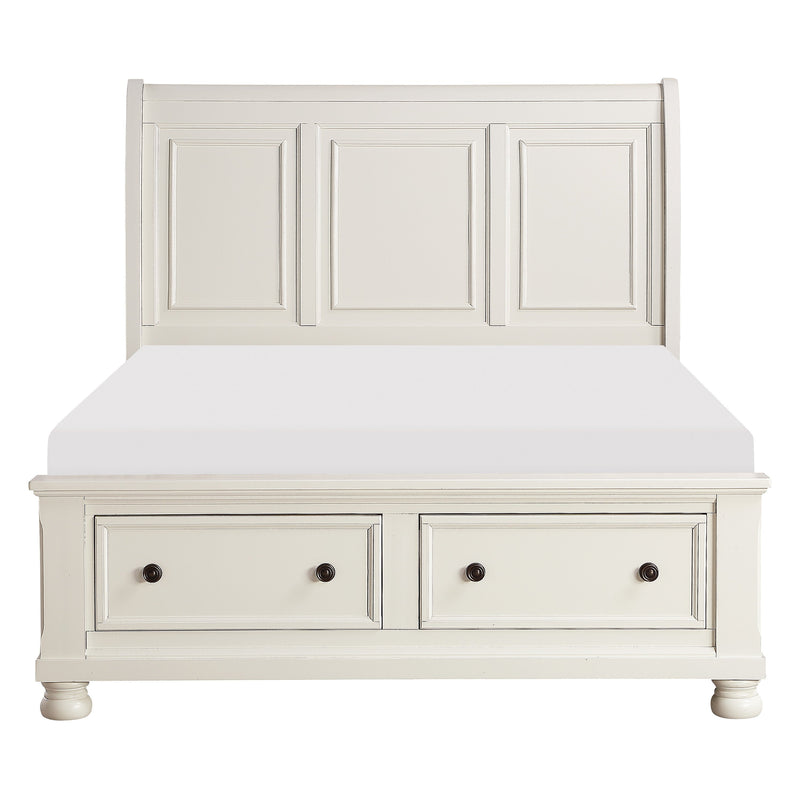 Laurelin White Sleigh Storage Platform Bedroom Set - DMV FurnitureBedroom Set