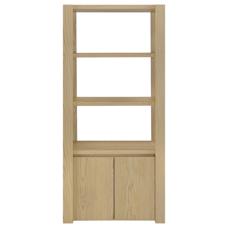 Laurelton 3-shelf Media Tower Tall Pier Cabinet Light Oak - 708224