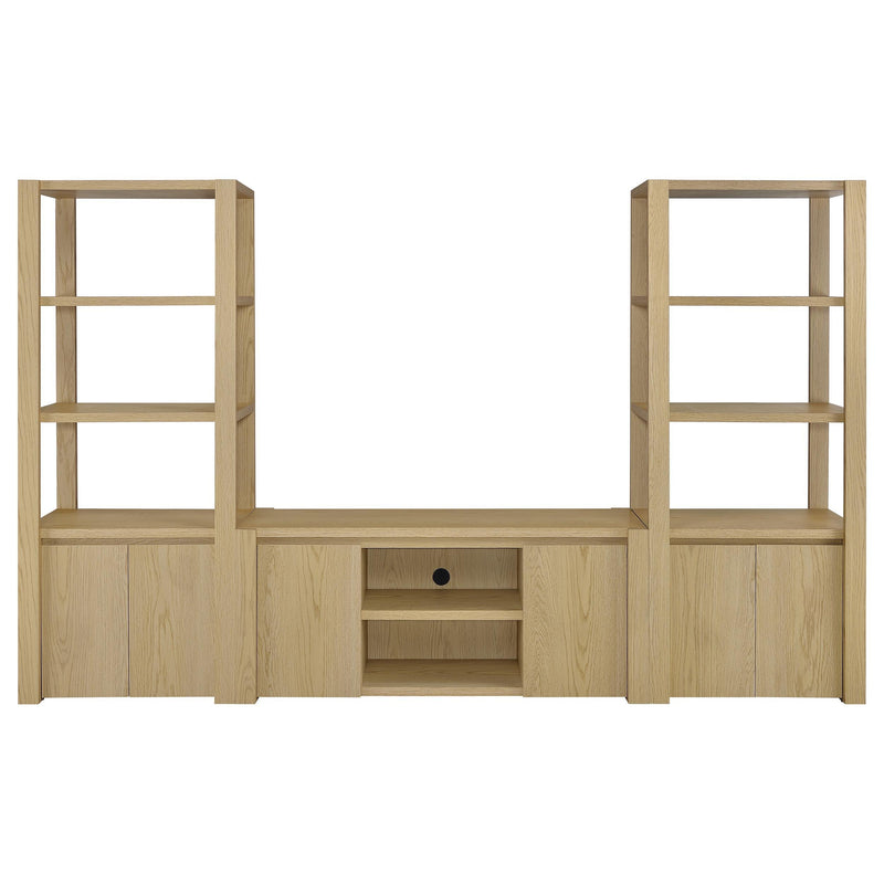 Laurelton 60-inch 2-door TV Stand Media Console Light Oak - 708222