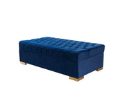 Lauren Navy Velvet Double Chaise Sectional - DMV FurnitureSectional
