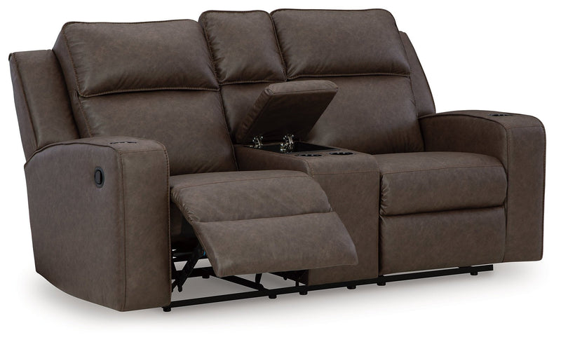 Lavenhorne Reclining Loveseat with Console - DMV FurnitureLoveseat