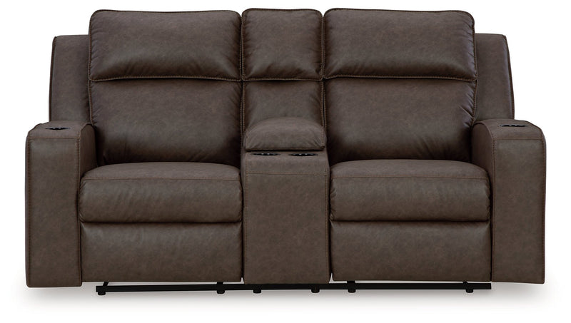 Lavenhorne Reclining Loveseat with Console - DMV FurnitureLoveseat